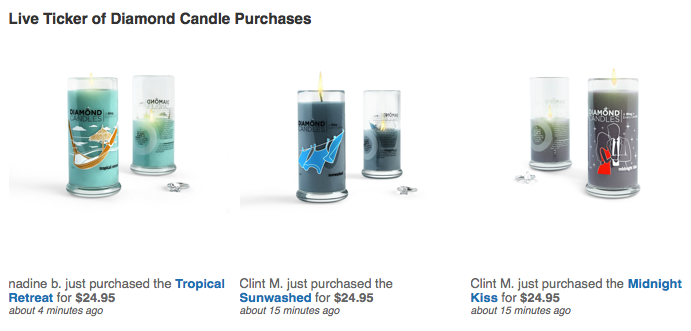 Diamond Candles - Social Proof: Turning Customers Into Fans Case Study (Build My Online Store)