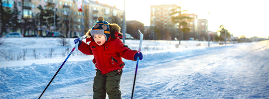 skiing